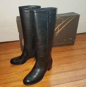 Enzo Angiolini Black Tall Shaft Boots